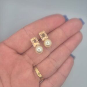 Brinco Iris Banhado o Ouro