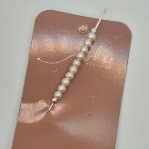 Brinco Piercing Fake Rosaria Banhado a Prata
