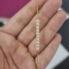 Brinco Piercing Fake Rosaria Banhado a Ouro
